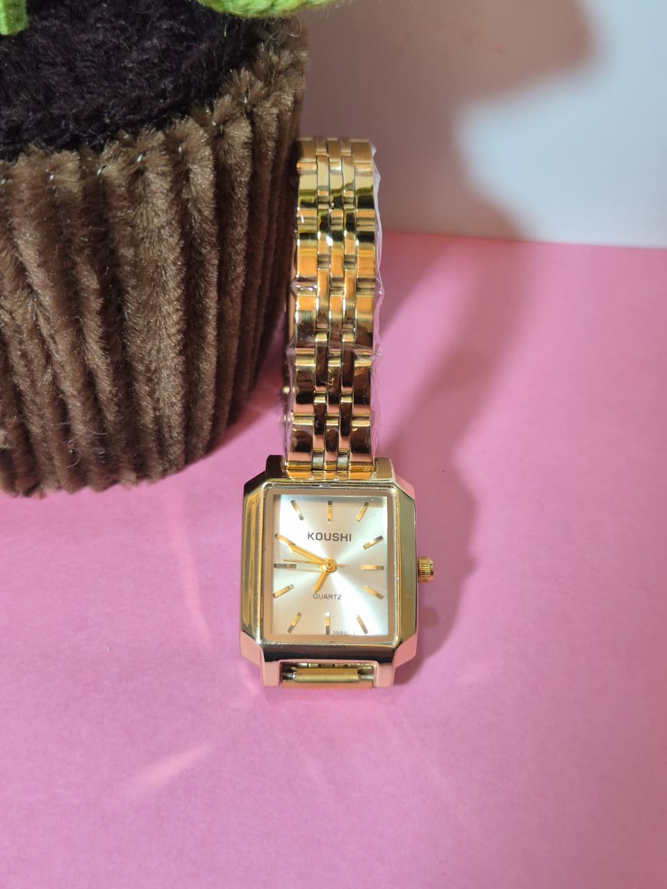 Square Gold Watch