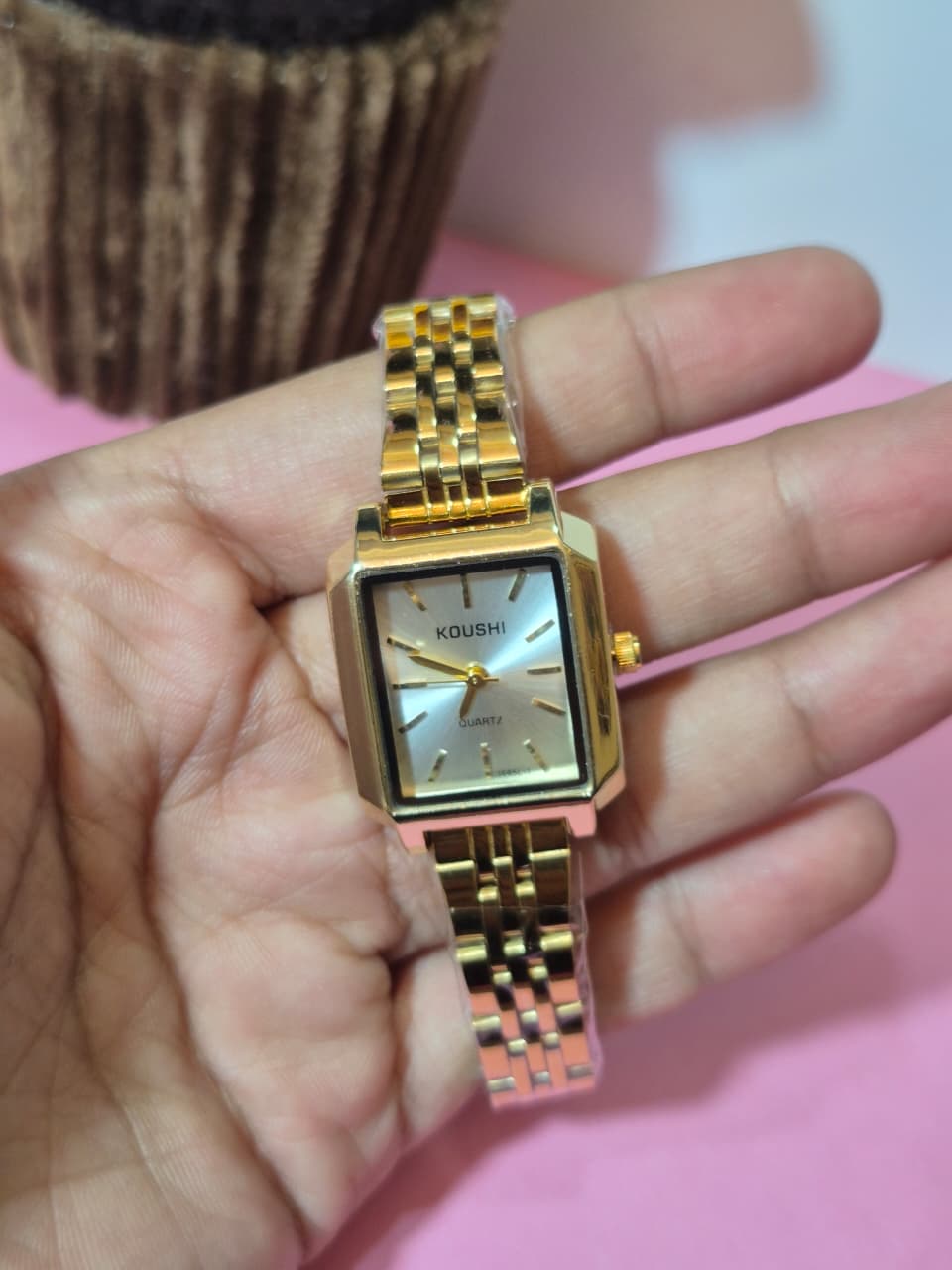 Square Gold Watch