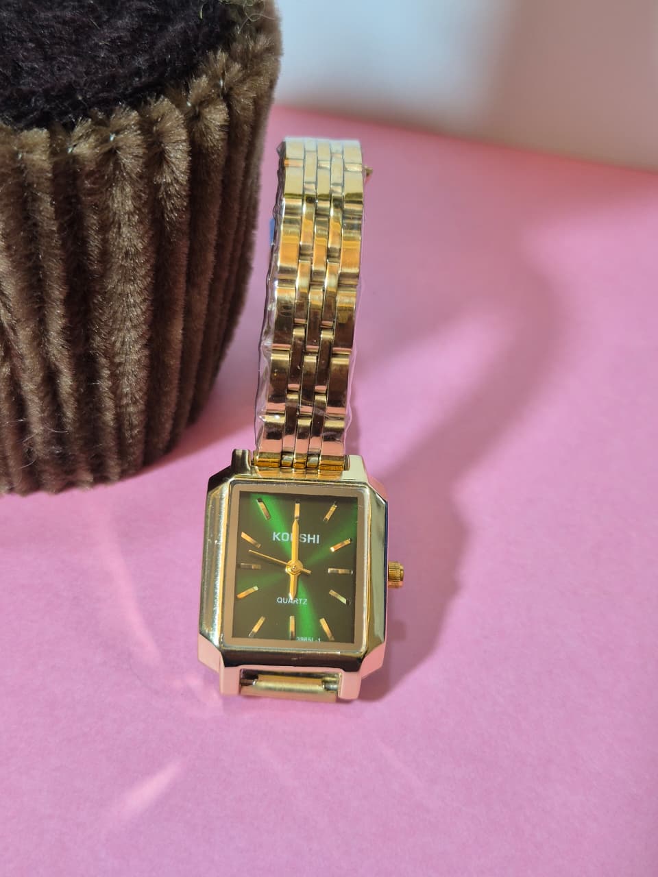 Green square watch