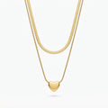 Double chain heart Pendant