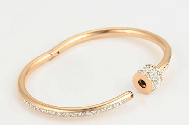 Luxe Sparkle Oval Bangle Bracelet