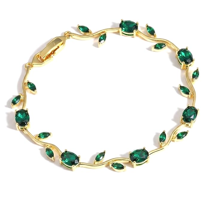 Green tulip bracelet