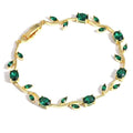 Green tulip bracelet