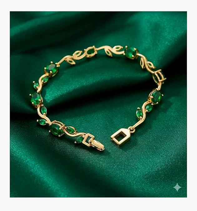 Green tulip bracelet