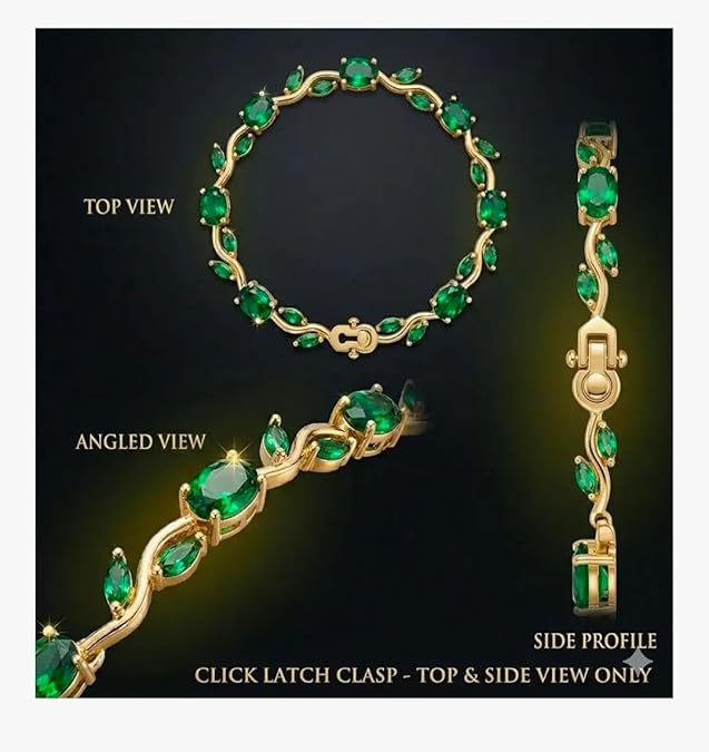 Green tulip bracelet