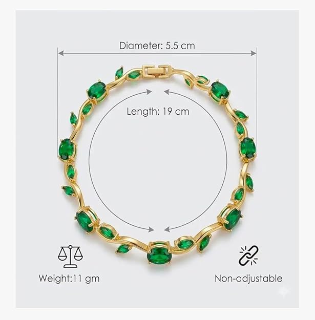 Green tulip bracelet