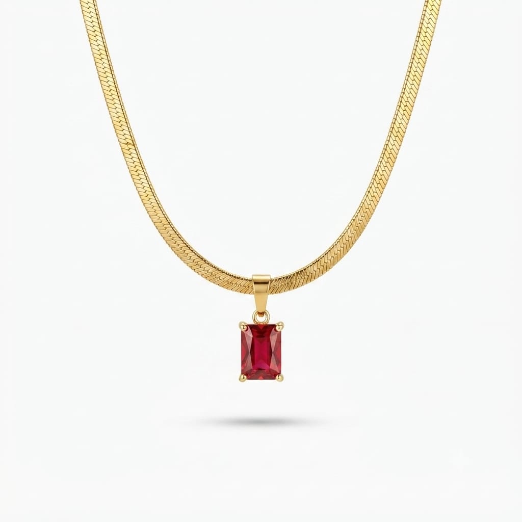 Ruby red pendant