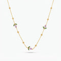 Pink tulip necklace