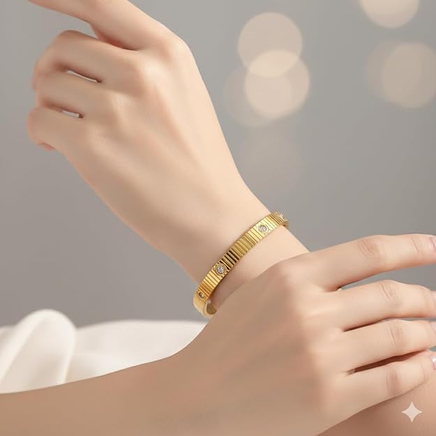 Celestial Ridge Crystal Bangle