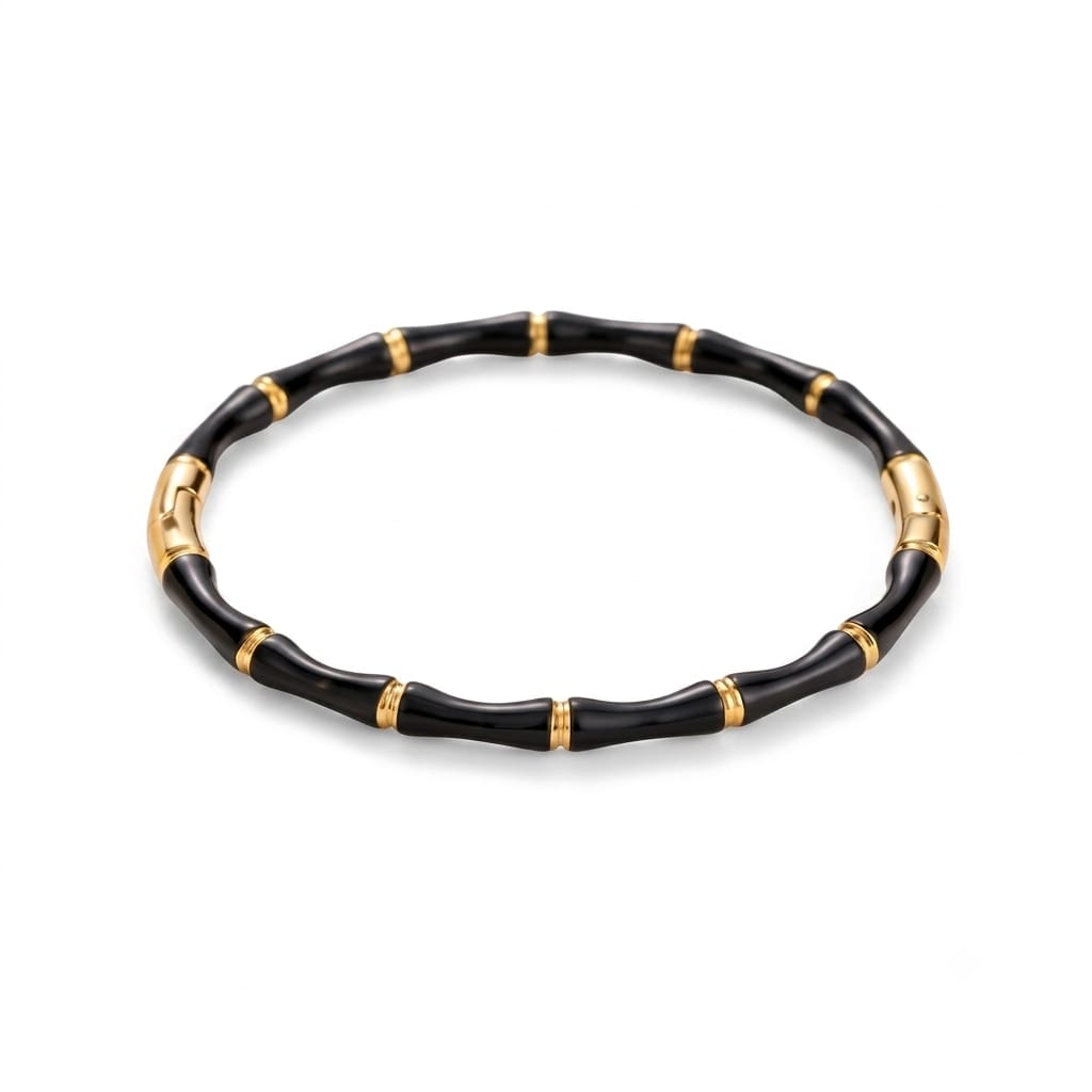 Midnight Bamboo Bracelet