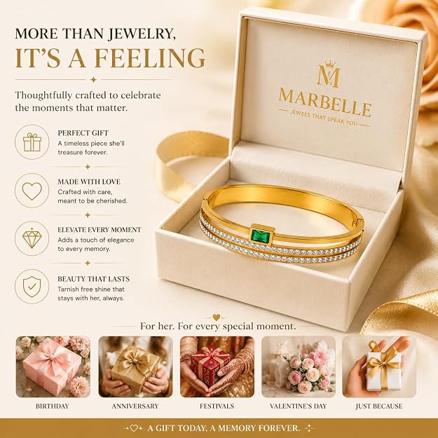Emerald Royale Crystal Bangle