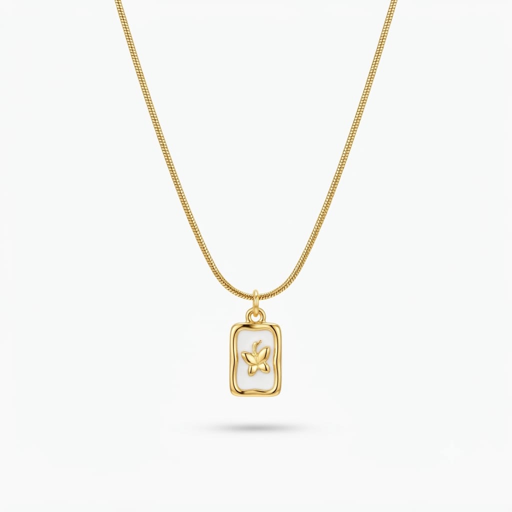 Enamel Butterfly pendant