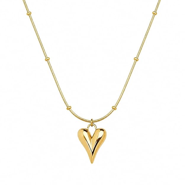 Amour Heart Pendant Necklace