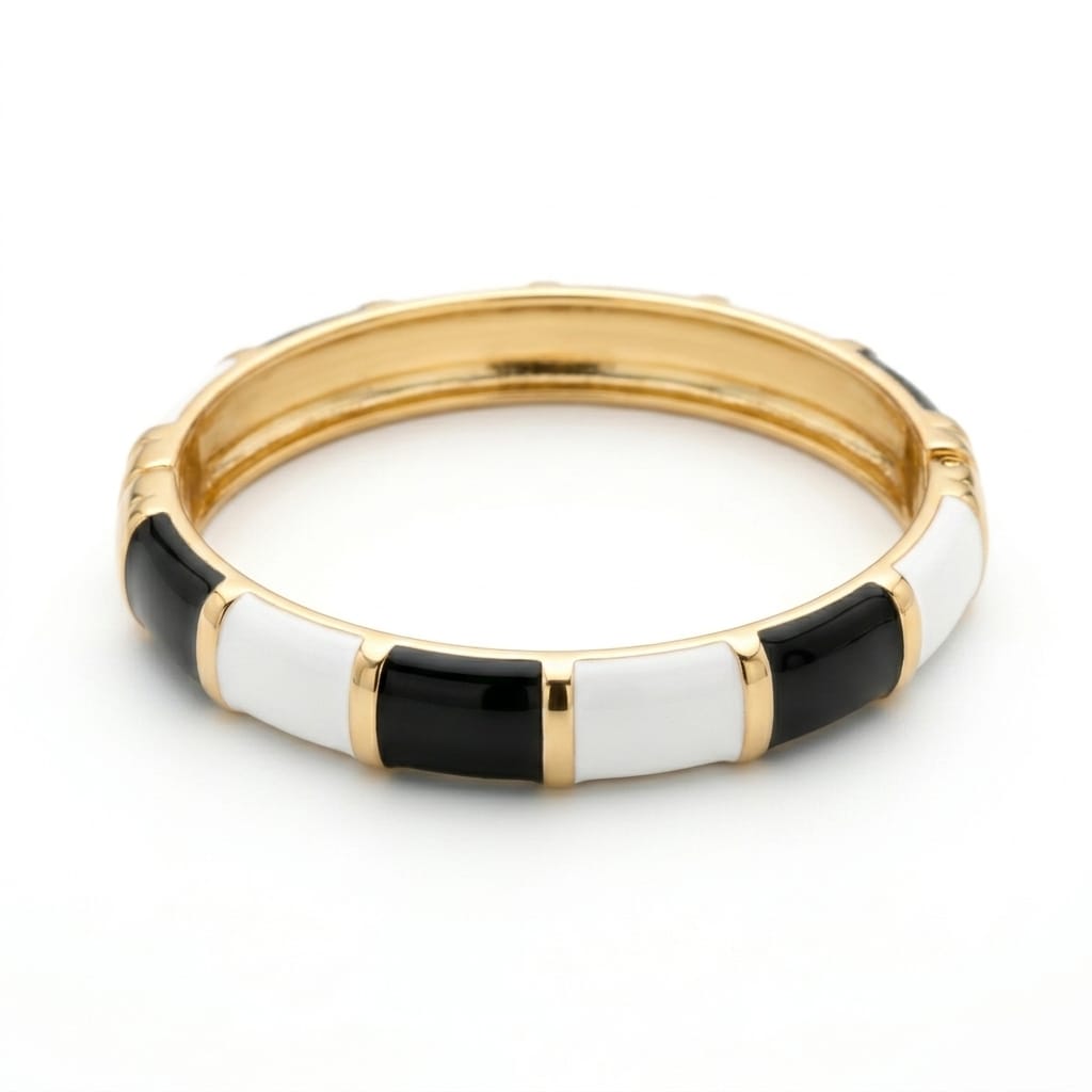 Monochrome Luxe Bangle