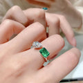 Emerald Duet Ring