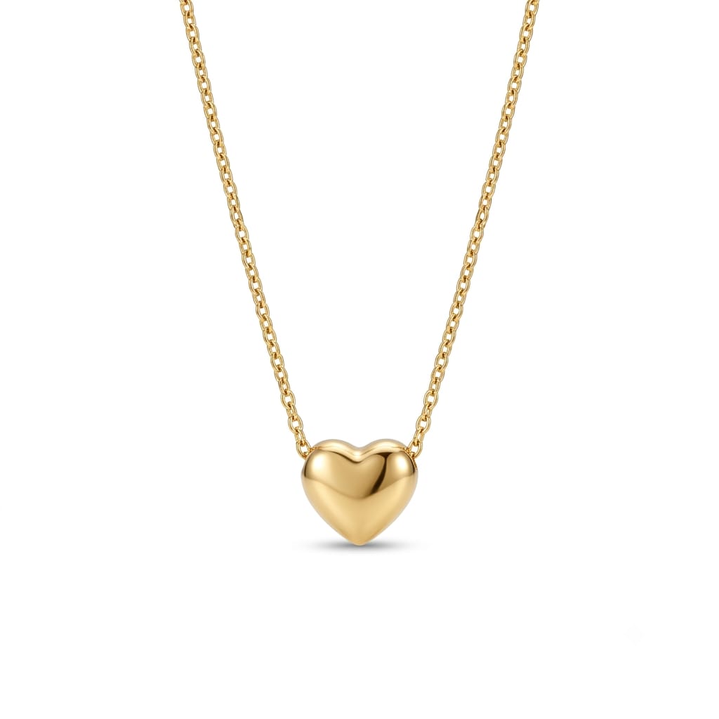 Puffed Heart Pendant