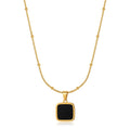 Black Cushion Pendant
