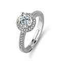 Halo Luxe Solitaire Ring