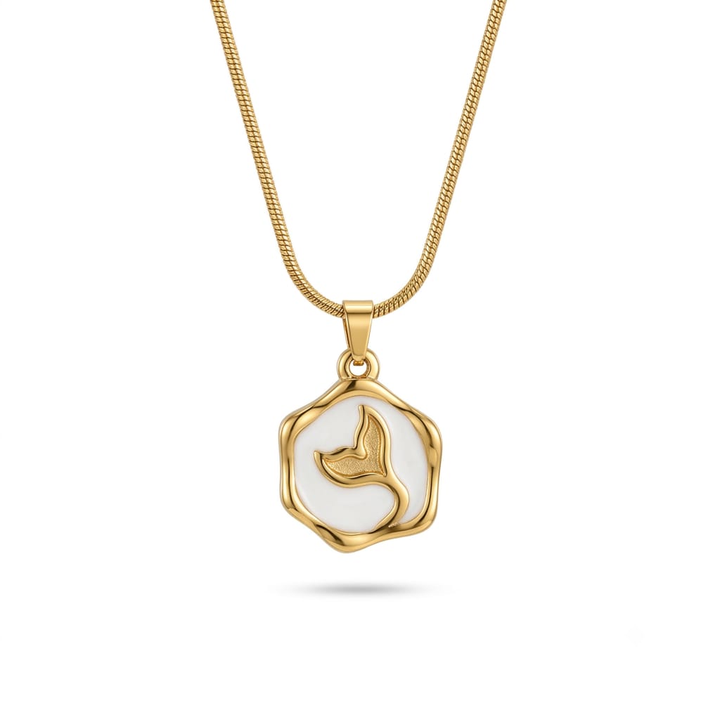Mermaid Tail Enamel pendant