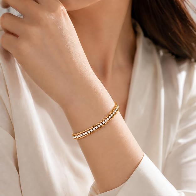 Crystal Double Rope Bracelet