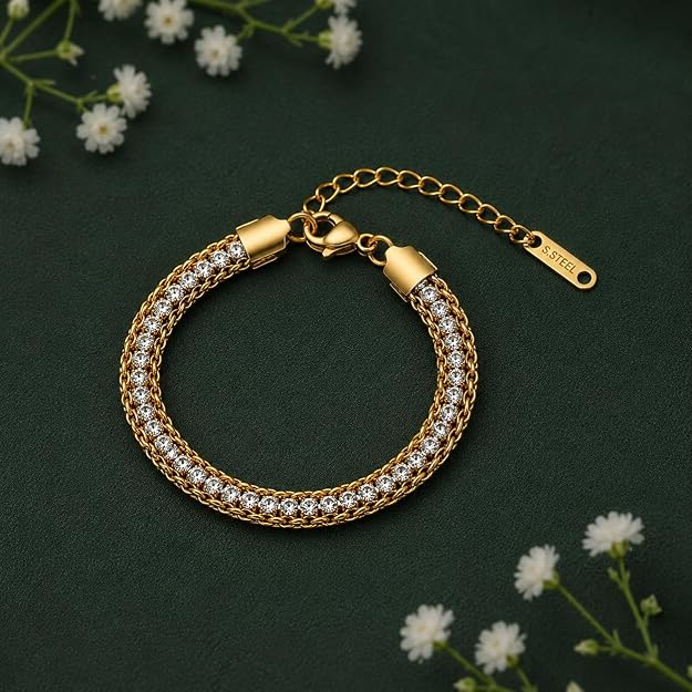 Crystal Double Rope Bracelet