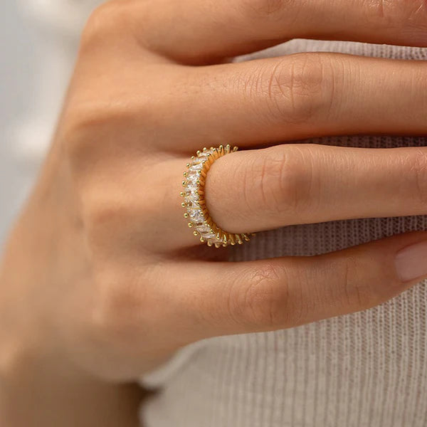 Aurora Baguette Ring