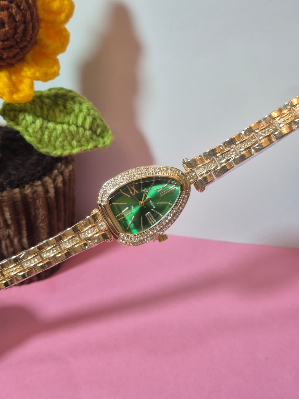 Emerald Luxe Crystal Watch