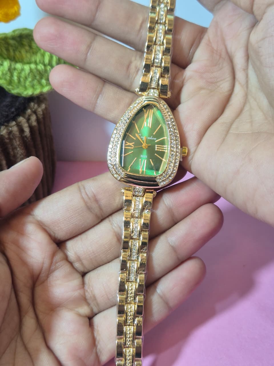 Emerald Luxe Crystal Watch