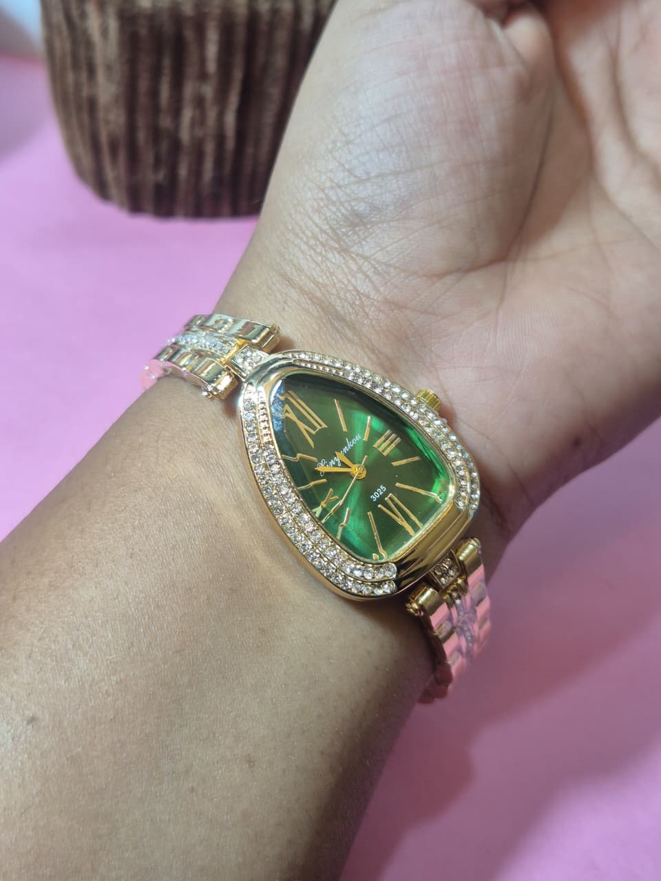 Emerald Luxe Crystal Watch