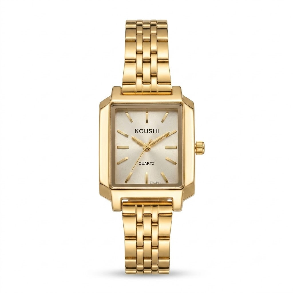 Square Gold Watch