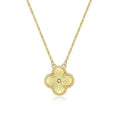 Golden clover pendant