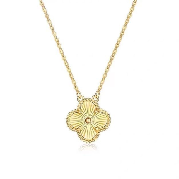 Golden clover pendant