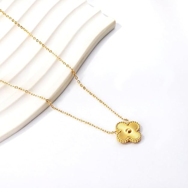 Golden clover pendant
