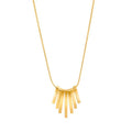 Gold Bar Fan Necklace